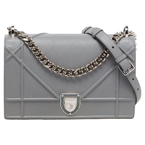 dior grey slouchy handbag diorama|dior diorama bags.